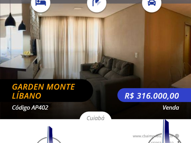 #AP402 - Apartamento para Venda em Cuiabá - MT