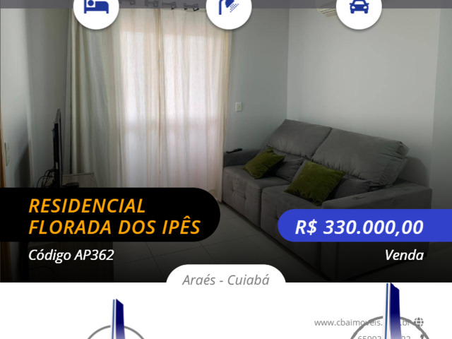 #AP362 - Apartamento para Venda em Cuiabá - MT